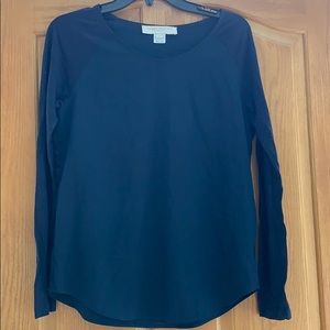 French Connection long sleeve navy blue top